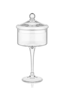 Platou pentru servire desert, Mia, 742TMA2810, Sticla, Transparent