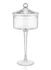 Platou pentru servire desert, Mia, 742TMA2811, Sticla, Transparent