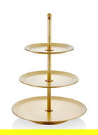 Platou pentru servire desert, Mia, 742TMA2322, Metal, Auriu