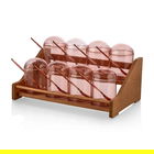 Set recipiente pentru condimente cu suport, Hermia, 619PLS1101, Dishwasher - safe / Microwave - not safe / BPA Free, Maro