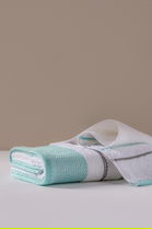 Set prosoape, L'essentiel Maison, Shiny, 97% Bumbac/3% Poliester, Turcoaz