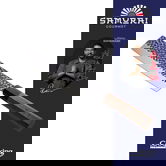 Cutit Nakiri, Samurai Gourmet by Rikito Watanabe si Cooking by Heinner, 18 cm, inox/lemn, maro