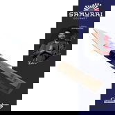 Cutit pentru decojit, Samurai Gourmet by Rikito Watanabe si Cooking by Heinner, 9 cm, inox/lemn, maro