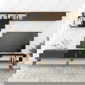 Comoda TV, Hommy Craft, Milan TV, 180x40x35 cm, PAL, Nuc / Antracit