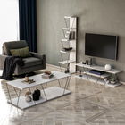 Set mobilier living, Kalune Design, Epsilon, PAL, Alb/Negru
