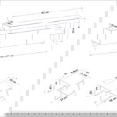 Set mobilier living, Inarch, Beliz, PAL, Alb