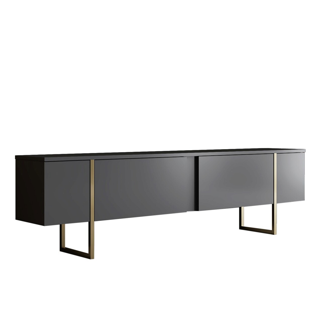 Set mobilier living, Bexley, Luxe Set, PAL, Antracit / Aur