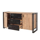 Set mobilier living, Sapphire, Cosmo Takım 22, PAL, Pin Atlantic / Negru