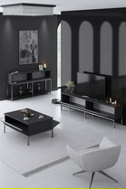 Set mobilier living, Bexley, Lord, PAL, Antracit / Argintiu