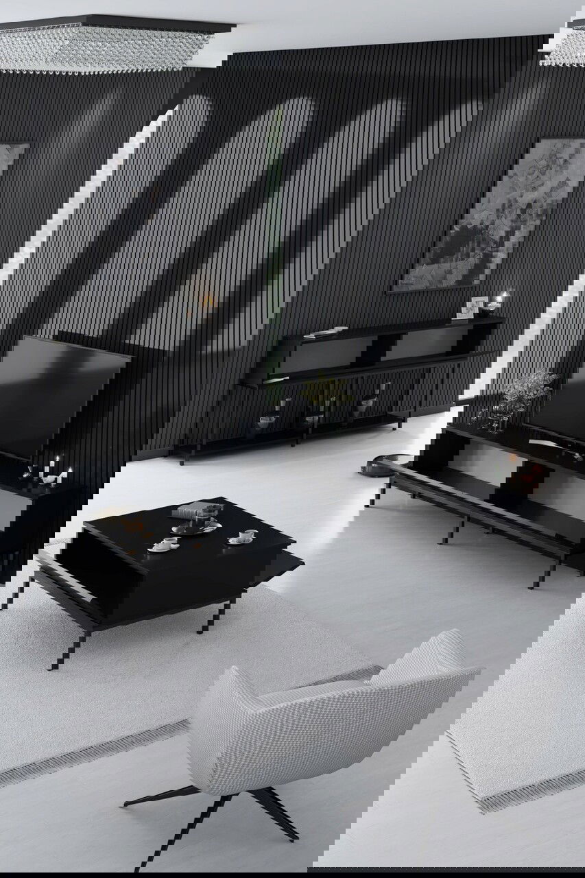 Set mobilier living, Bexley, Lord, PAL, Negru