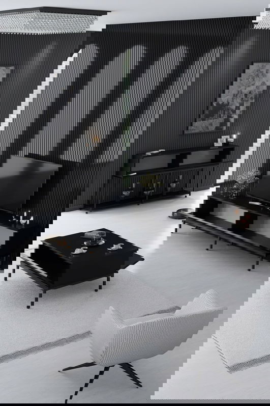 Set mobilier living, Bexley, Lord, PAL, Negru