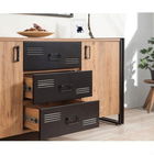 Set mobilier living, Sapphire, COSMO-TKM.1, PAL, Pin Atlantic / Negru