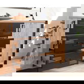 Set mobilier living, Sapphire, COSMO-TKM.1, PAL, Pin Atlantic / Negru