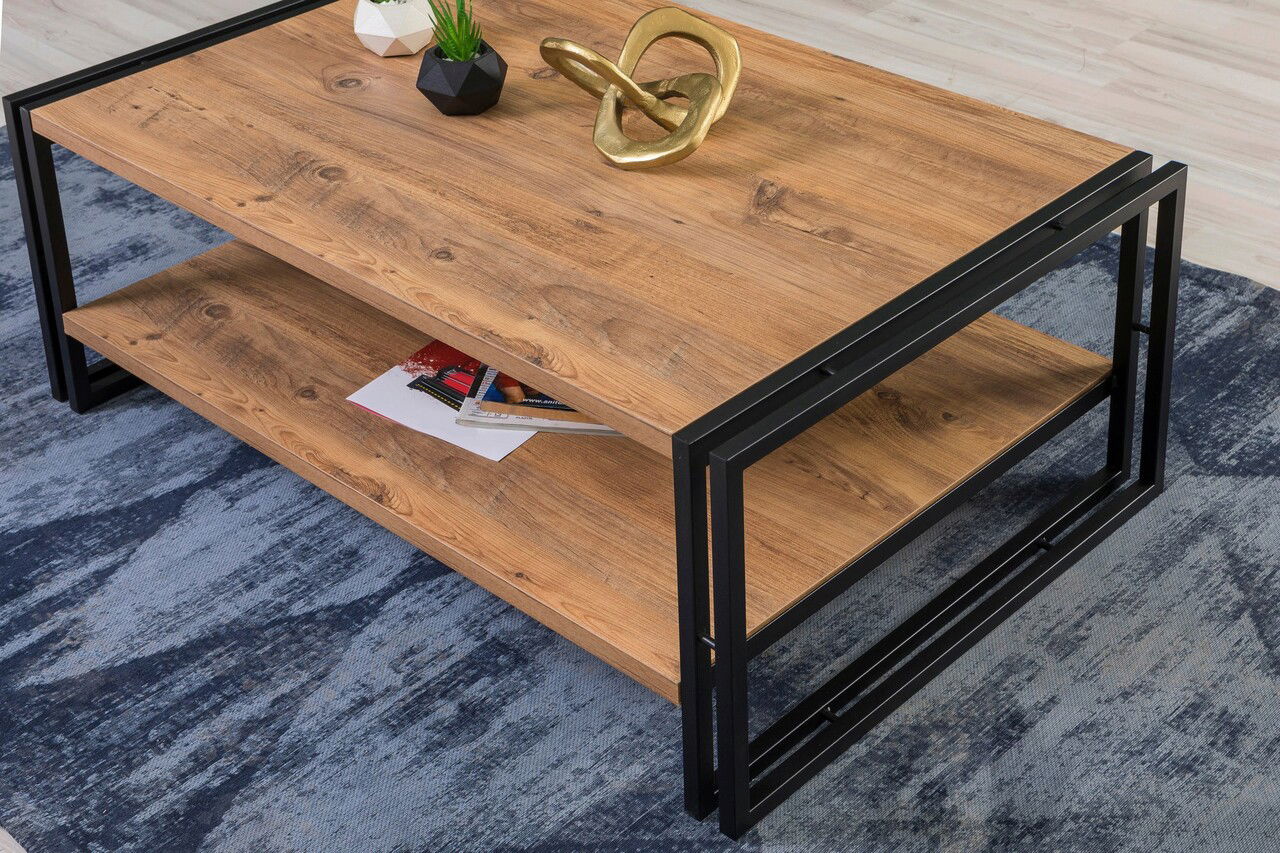 Set mobilier living, Sapphire, Cosmo Takım 23, PAL, Pin Atlantic / Negru