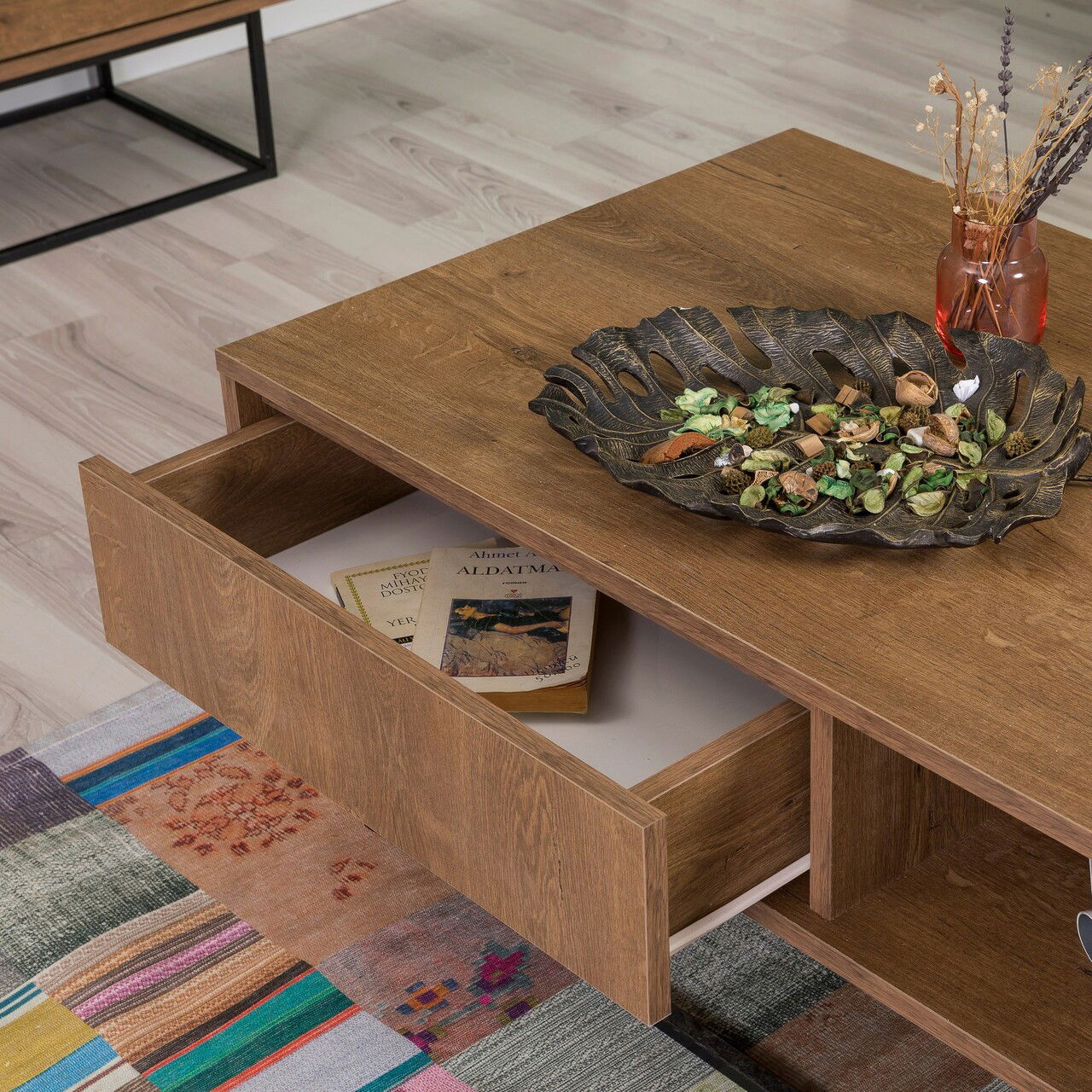 Set mobilier living, Sapphire, Laxus Takım 19, PAL, Nuc / Negru