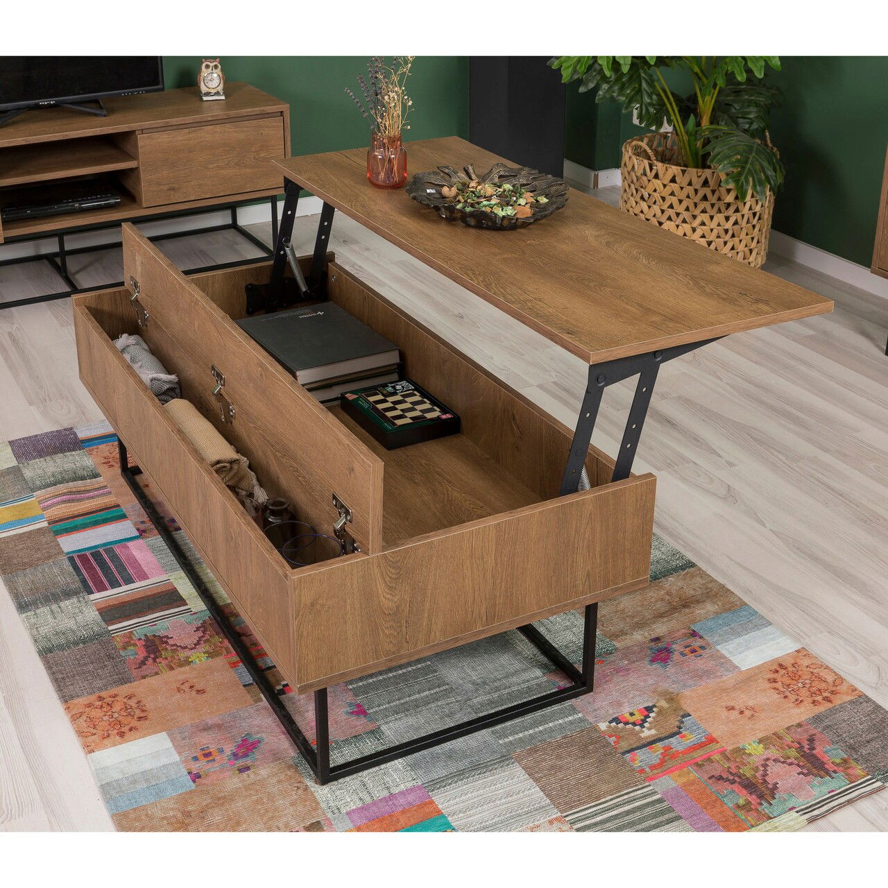 Set mobilier living, Sapphire, Laxus Takım 4, PAL, Nuc / Negru