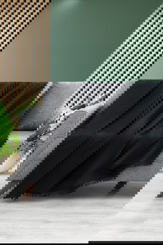 Cuvertura de pat, L'essentiel Maison, Lalin 160, Negru