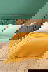 Cuvertura matlasata dubla, L'essentiel Maison, Muslin, Galben