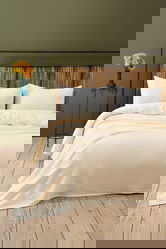 Cuvertura matlasata dubla, L'essentiel Maison, Muslin, Ecru