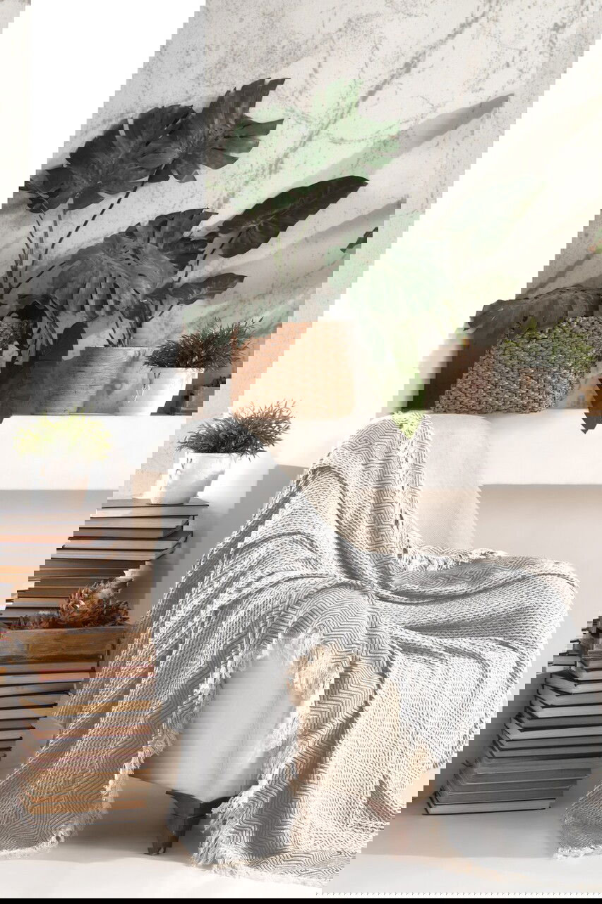 Cuvertura de pat, L'essentiel Maison, Etnik, Gri