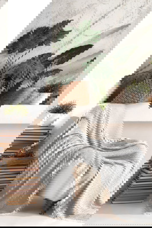 Cuvertura de pat, L'essentiel Maison, Etnik, Gri