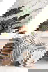 Cuvertura de pat, L'essentiel Maison, Etnik, Gri