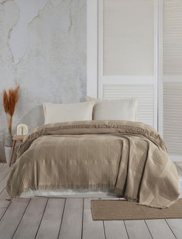 Cuvertura matlasata dubla, L'essentiel Maison, Sirius, Bej