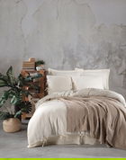 Lenjerie de pat dubla, L'essentiel Maison, Dante, Bej / Crem