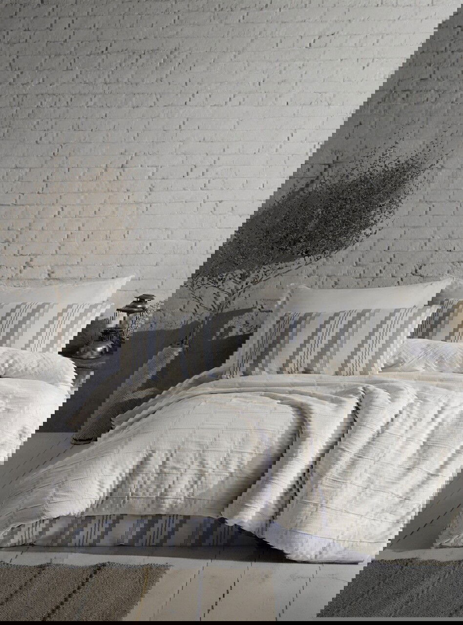 Lenjerie de pat dubla, L'essentiel Maison, Jade, Albastru navy