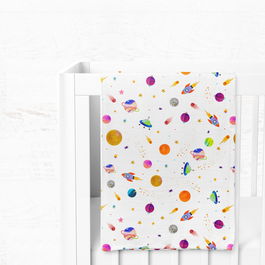 Patura bebelusi, L'essentiel Maison, Space, Galben / Albastru / Portocaliu