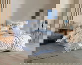 Lenjerie de pat dubla 4 piese, L'essentiel Maison, Fiesta, Albastru