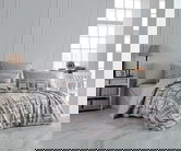 Lenjerie de pat dubla 4 piese, L'essentiel Maison, Lucia, Gri