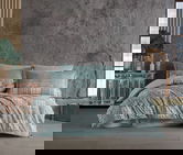 Lenjerie de pat dubla 4 piese, L'essentiel Maison, Lucia, Verde