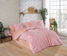 Lenjerie de pat dubla 4 piese, L'essentiel Maison, Missy, Roz pudra