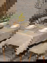 Set fete de masa 2 piese, L'essentiel Maison, Jasmine 160, Bej