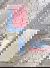 Patura bebelusi, L'essentiel Maison, Emboss Baby, Poliester, Albastru