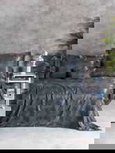 Set cuvertura de pat dubla 3 piese, L'essentiel Maison, Dafne, Albastru