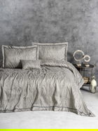 Set cuvertura de pat dubla 3 piese, L'essentiel Maison, Kaylan, Bej