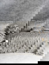 Set cuvertura de pat dubla 3 piese, L'essentiel Maison, Kaylan, Bej