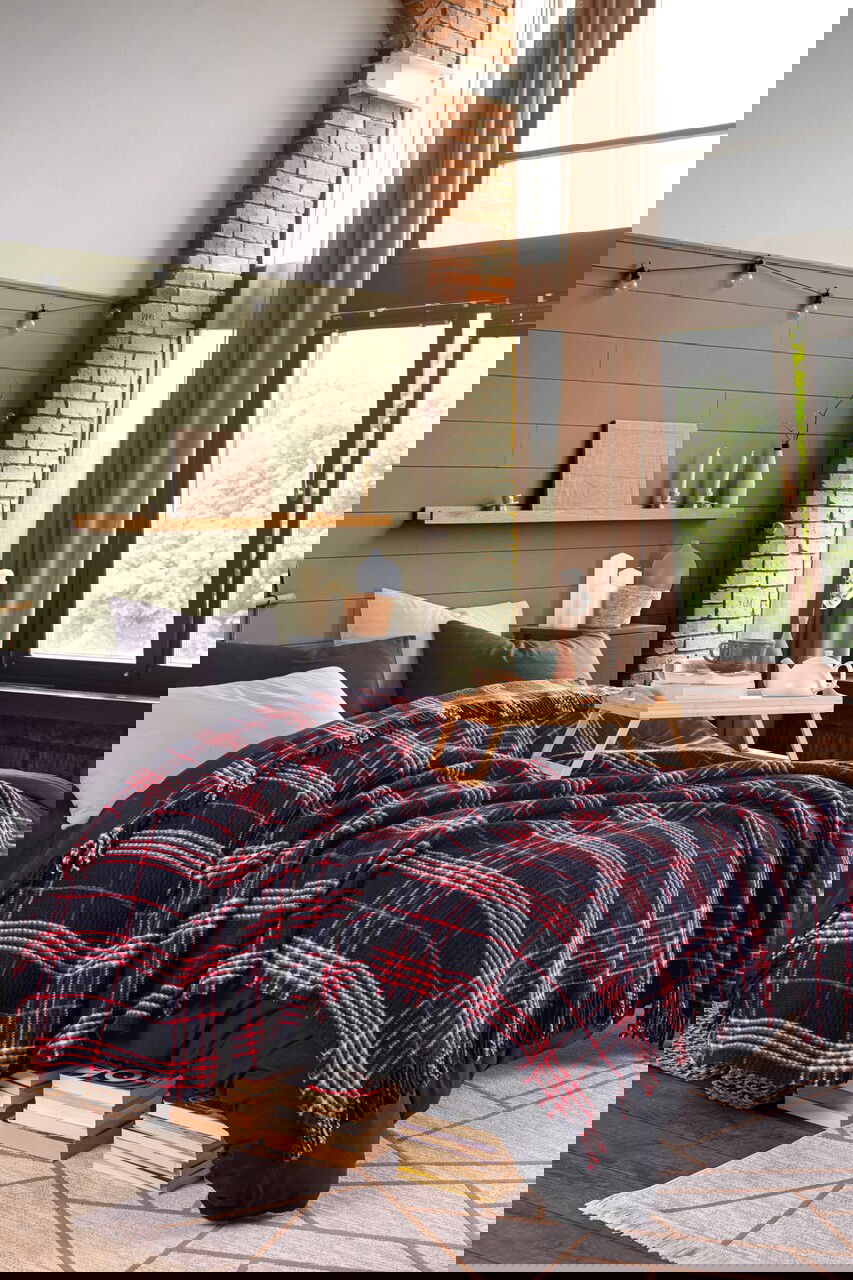 Patura Double, L'essentiel Maison, Warm Soft, Albastru inchis