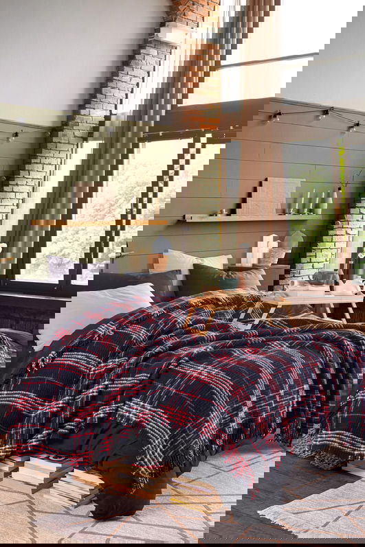 Patura Double, L'essentiel Maison, Warm Soft, Albastru inchis