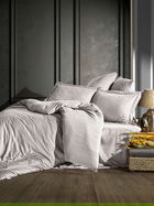 Lenjerie de pat dubla, L'essentiel Maison, Austin v2, Gri deschis