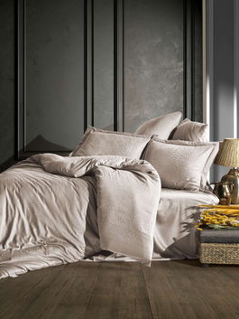Lenjerie de pat dubla, L'essentiel Maison, Austin v2, Bej