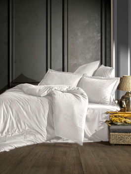 Lenjerie de pat dubla, L'essentiel Maison, Austin v2, Crem