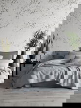 Set cuvertura de pat dubla 3 piese, L'essentiel Maison, Silvano, Gri