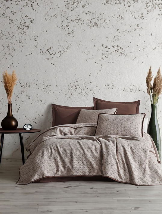 Set cuvertura de pat dubla 3 piese, L'essentiel Maison, Silvano, Maro