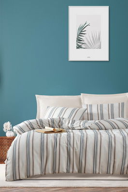 Lenjerie de pat dubla 3 piese, L'essentiel Maison, Nairobi, Bumbac;Poliester, Crem