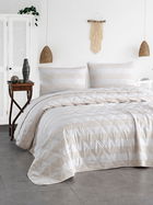 Cuvertura matlasata dubla, L'essentiel Maison, Max Yollu Saten, Bumbac;Poliester , Bej