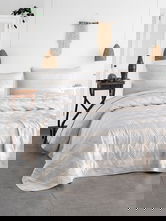 Cuvertura matlasata dubla, L'essentiel Maison, Max Yollu Saten, Bumbac;Poliester , Bej