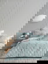 Lenjerie de pat pentru o persoana, L'essentiel Maison, Mayda, Verde / Alb / Roz / Mentă